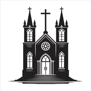 Church icon illustration vector