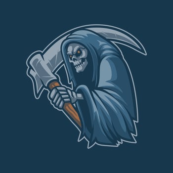 Side Skull Killer Mascot Illustration is perfect for your brand business vector