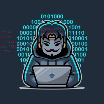 Dark Hacker Mascot Illustration Works Perfectly for Your Brand Business vector