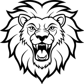 lion head illustration vector