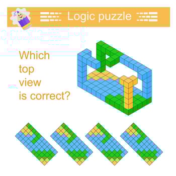 Logic game. IQ training test. vector