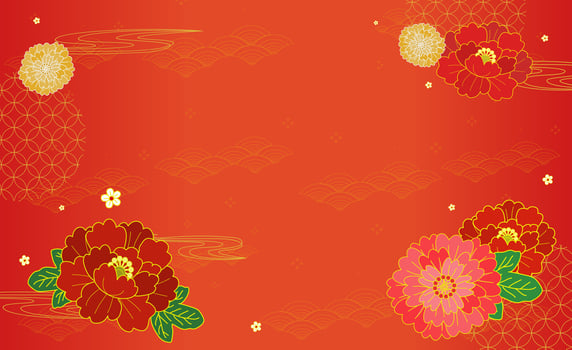 chinese new year festival banner background design china red and gold flower background template vector
