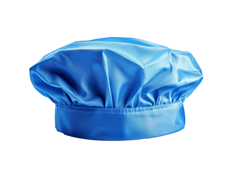 Colorful chef hat on a plain background png