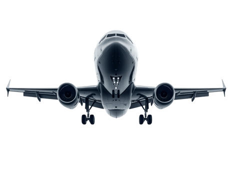 Aircraft preparing for takeoff on runway png