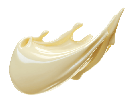 Creamy texture of melted substance in motion png