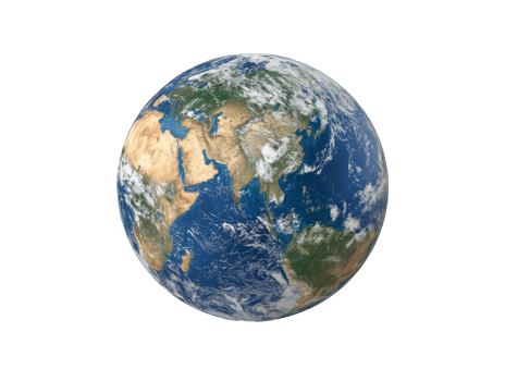 Earth from space continents and oceans png