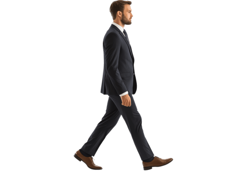 Business professional walking in formal attire png