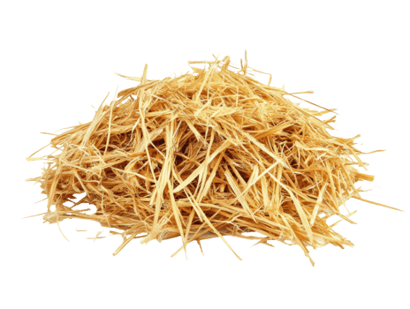Hay pile in a sunny farm setting during daytime png