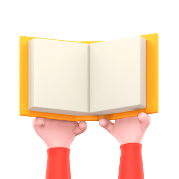 3d illustration reading book png