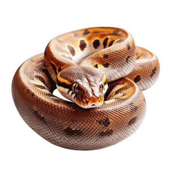 Beautiful ball python resting on a surface png