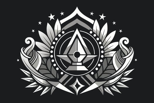 A monochromatic design conveying a sense of unity and cohesion vector