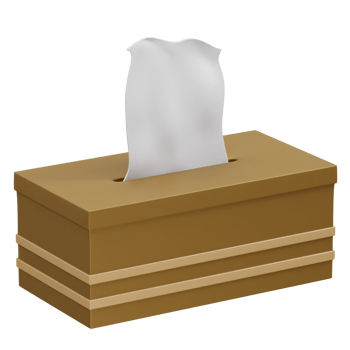tissue box 3d rendering illustration png