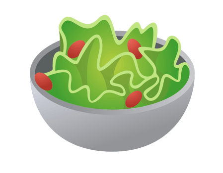 Green fresh salad food icon with red tomato for vegetarian meal png