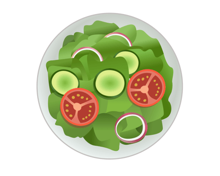 Green fresh salad food with sliced red tomato for vegetarian meal png
