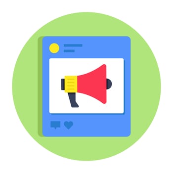 Creative design icon of promotion vector