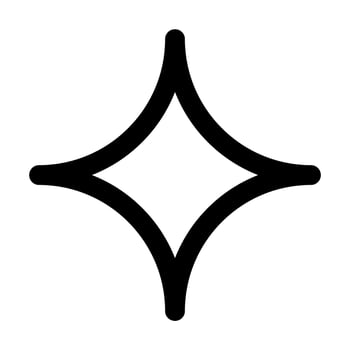 sparkle star icon in line style. illustration vector