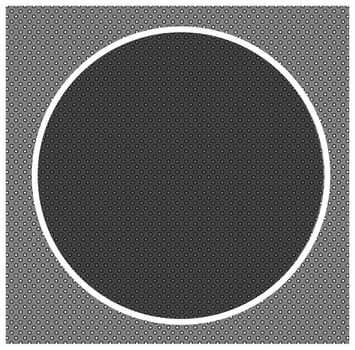 White round frame on a gray monochrome background vector