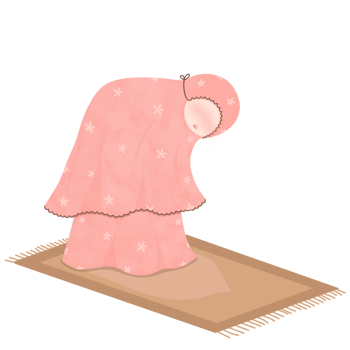 a small child praying in a bowing position png