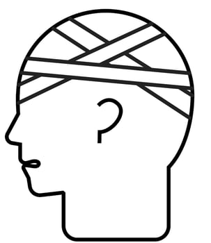 Injury icon. outline icon style. healthcare and medical icon vector