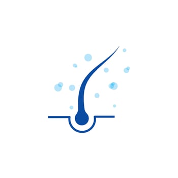 hair treatment flat design vector