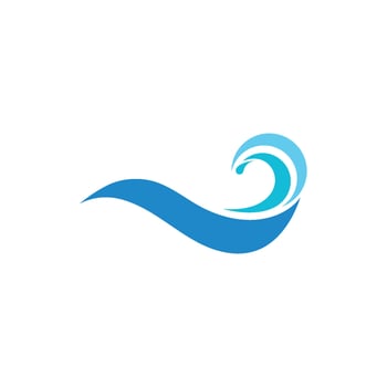 Water wave icon flat design illustration vector