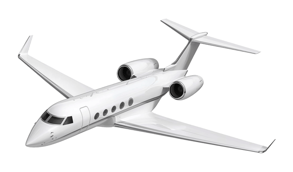 Luxury Private Plane Isolated on Transparent Background png