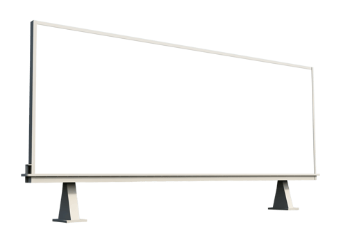 Blank Horizontal Billboard for Product Advertising Isolated on Transparent Background png