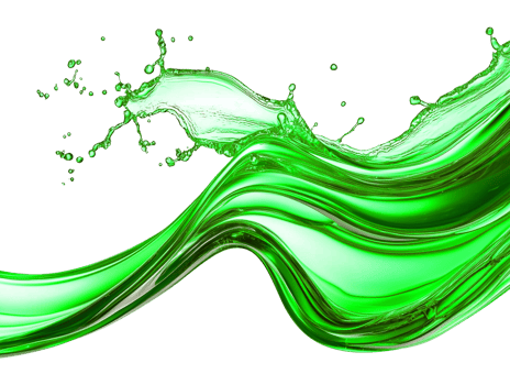 Green Liquid Splash Wave Isolated on Transparent Background png