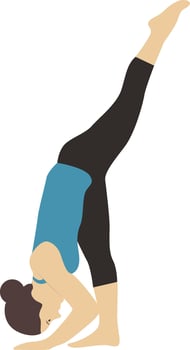 Mother Practice Yoga Illustration vector