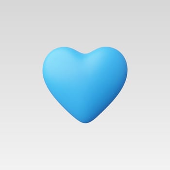 3d Realistic Heart or Love Icon illustrations vector