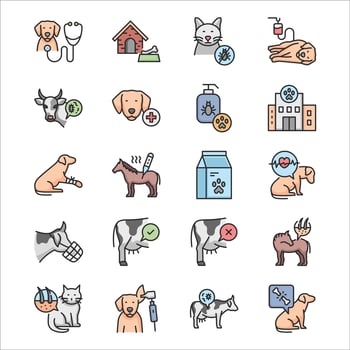 Veterinary Treatment Options vector