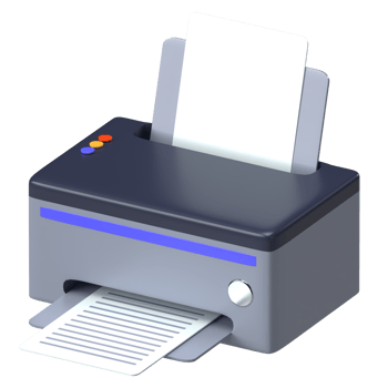 Modern Printer 3D Icon png