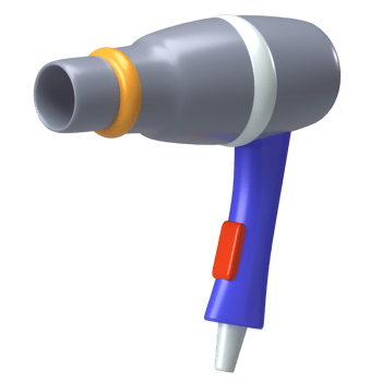 Hair Dryer 3D Icon png