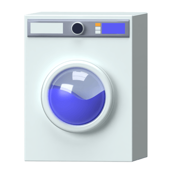 Washing Machine 3D Icon png