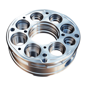 A metal plate with six holes on it transparent background. png