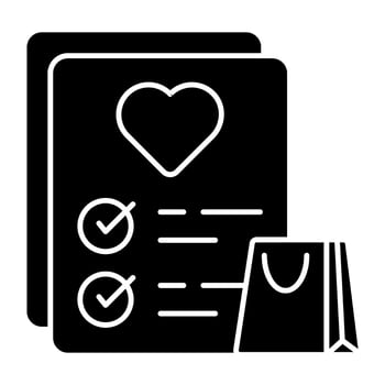Perfect design icon of wishlist vector