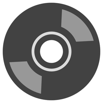CD or DVD icon isolated on white background. vector