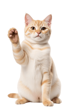 Cute Cat Welcoming with an Endearing Smile png