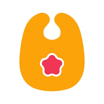 Cute Bibs Icon Design vector