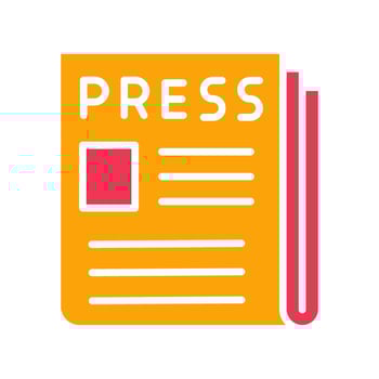 Press Release Icon Design vector