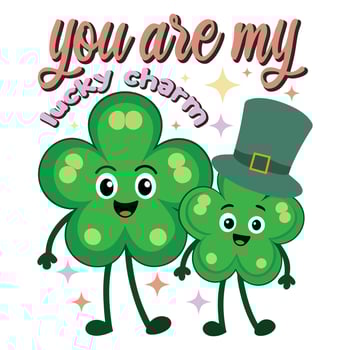 S.t Patrick's Day you are my lucky charm hat vector