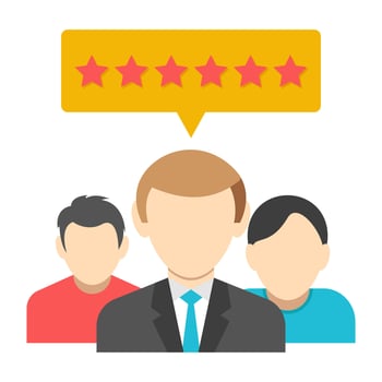 Customer ratings icon, editable vector