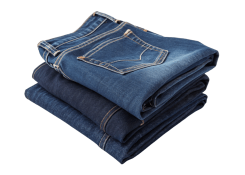 Folded Denim Jeans Stack, Blue, Dark Wash, Clothing Apparel png