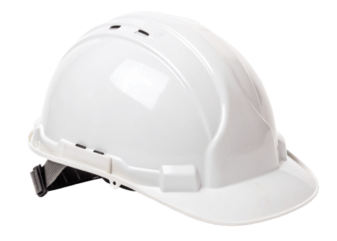 White Hard Hat Safety Equipment Construction Worker Protection png