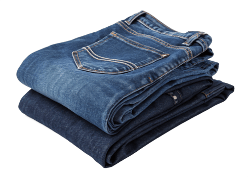 Folded Denim Jeans Stack, Blue Jeans Apparel Fashion Style png
