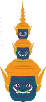 The Ramakien is Thailand national epic vector