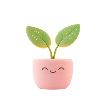 A cheerful potted plant with vibrant leaves, perfect for home decor. png