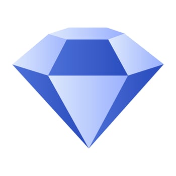 Trendy design icon of diamond vector