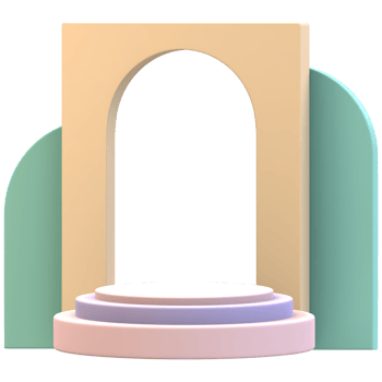 Stairs Cylinder With Gate Podium png