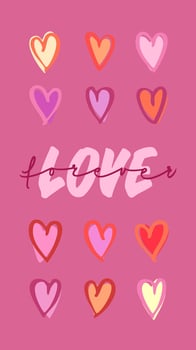 Love and a beautiful heart design, great for Valentine's Day, wedding stationery, or Mother's Day gifts. Suitable as a backdrop for cards and banners. vector